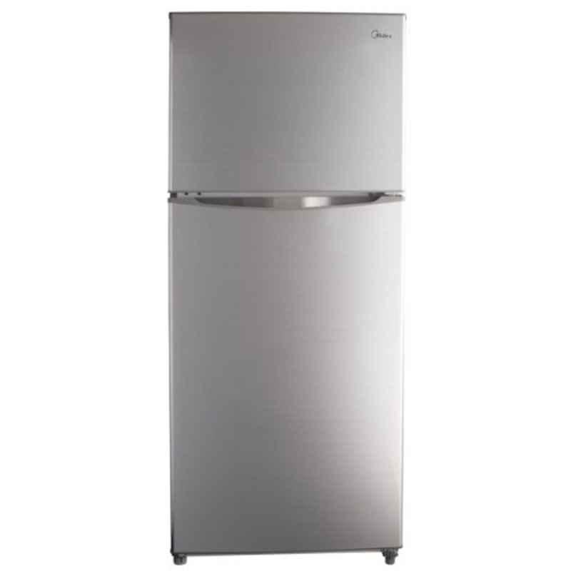 Midea 460L Silver Double Door Refrigerator, HD463FWES