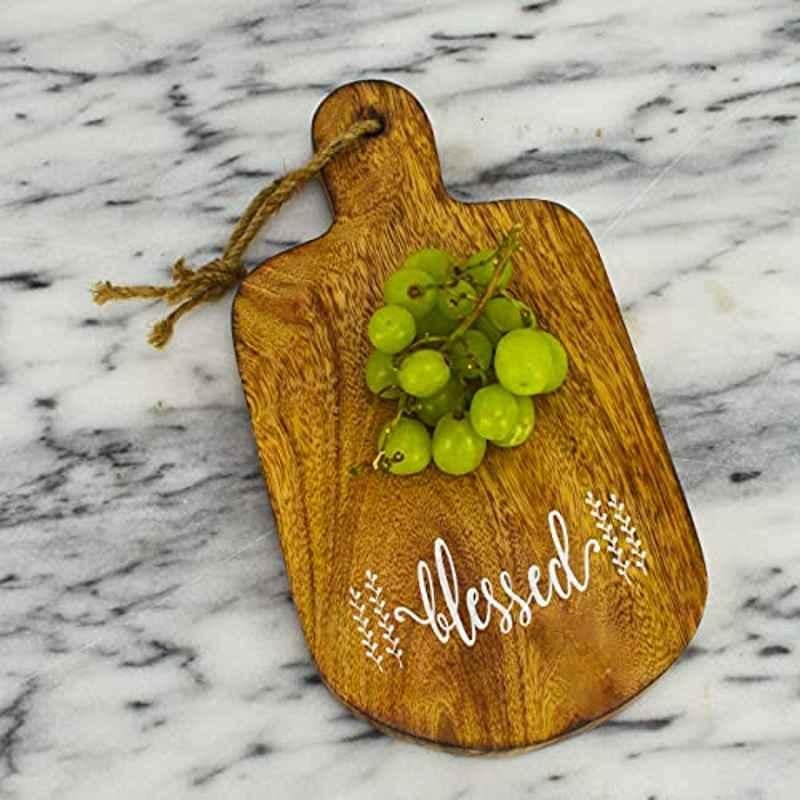 Boston Warehouse 49216 10 inch Wood Blessed Printed Serving Board