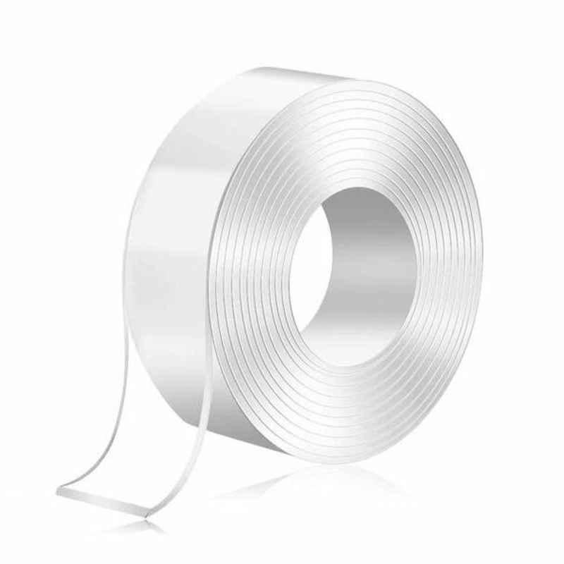 Reusable Nano Double Sided Adhesive Tape, 3 cmx3 m, Gel, Clear