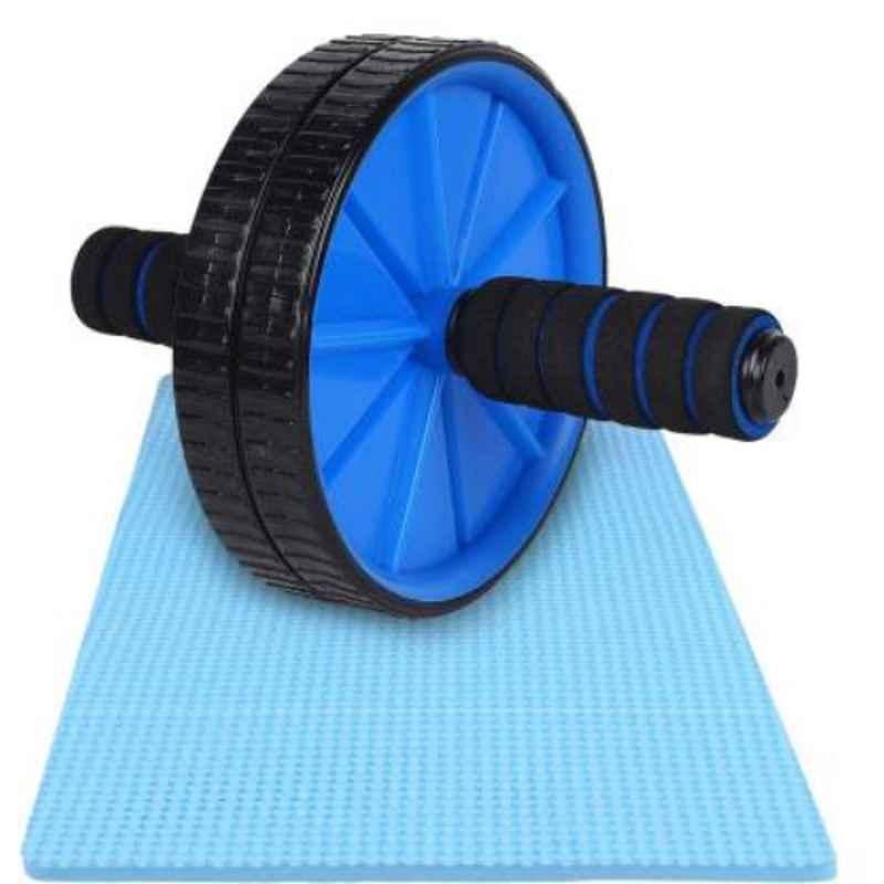 Pristyn Care beatXP Blue Anti Skid Abdominal Abs Roller Exercise Wheel