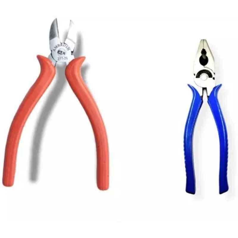 Sky Blue 2 Pcs 7.8 inch Lineman Plier Combo, SBE_PLIER_0461