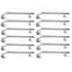 Torofy 24 inch Stainless Steel Silver Wall Mounted Towel Bar (Pack of 12)