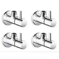 10X Brass Flora Chrome Plated Angle Cock (Pack of 4)