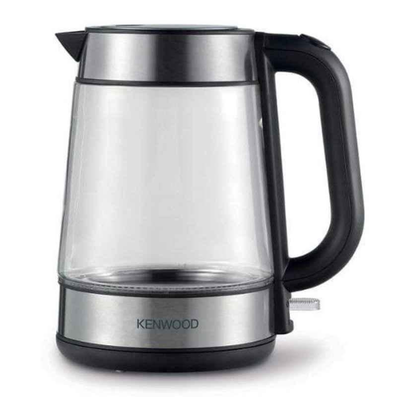 Kenwood 2200W 1.7 Liter Glass Silver Electric Kettle, ZJG08000CL