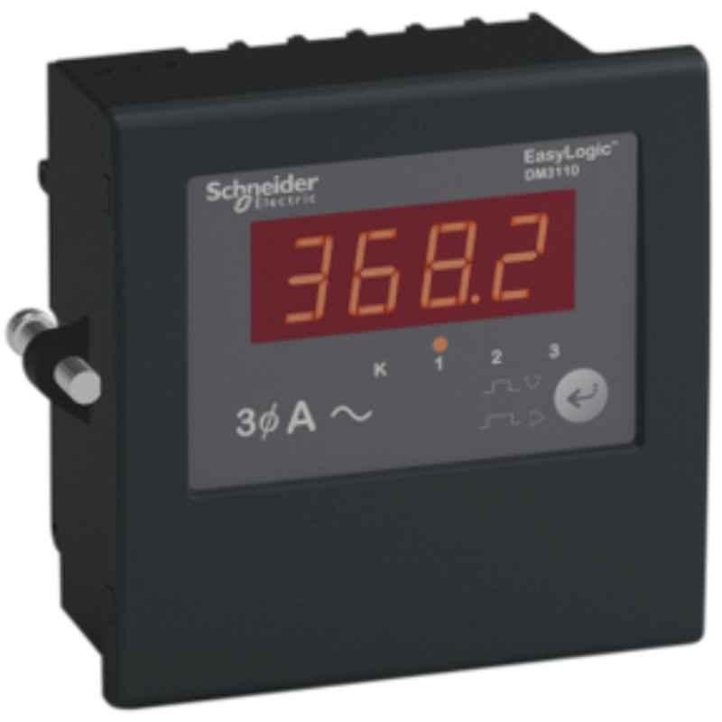 Schneider EasyLogic DM3000 Three Phase Digital Panel Ammeter, METSEDM3110