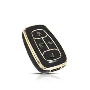 Flymaster Thermoplastic Polyurethane Black TPU Car Key Cover, BLACK-TPURKE-7