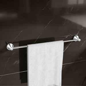 Plantex Towel Rod for Bathroom/Pure Brass Towel Hanger/24in Towel Holder/Bathroom Accessories APS-EFL-01, Chrome