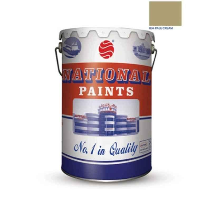 National Paints 3.6L Pale Cream Water Based Wall Paint, NP-834-3.6