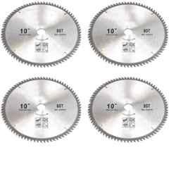 Greenleaf 80 Teeth Carbon Steel Silver TCT Blade for Brush Cutter, MTAK-AC-BR-939-4 (Pack of 4)