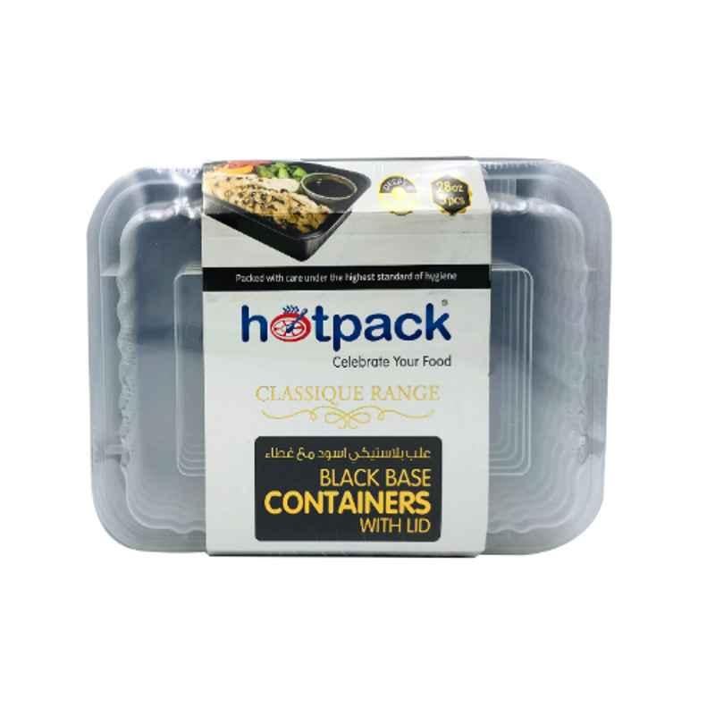 Hotpack 5Pcs 28Oz Rectangular Micro Wave Container with Lid Set, HSMBB8366