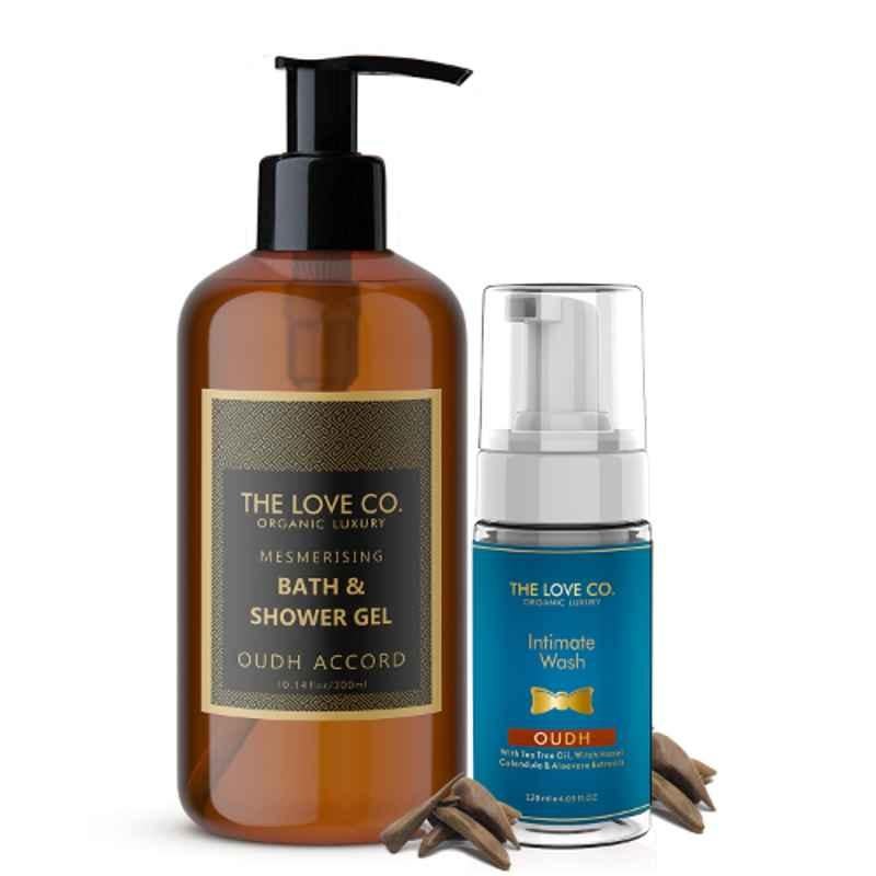 The Love Co. 2160 300ml Oudh Accord Body Wash & 120ml Oudh Intimate Wash Combo