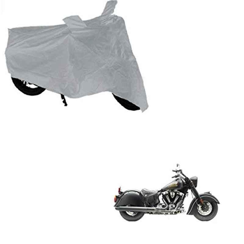 Kozdiko Polyester Matty Silver Dust & Waterproof Bike Body Cover for Indian X Chief Dark Horse