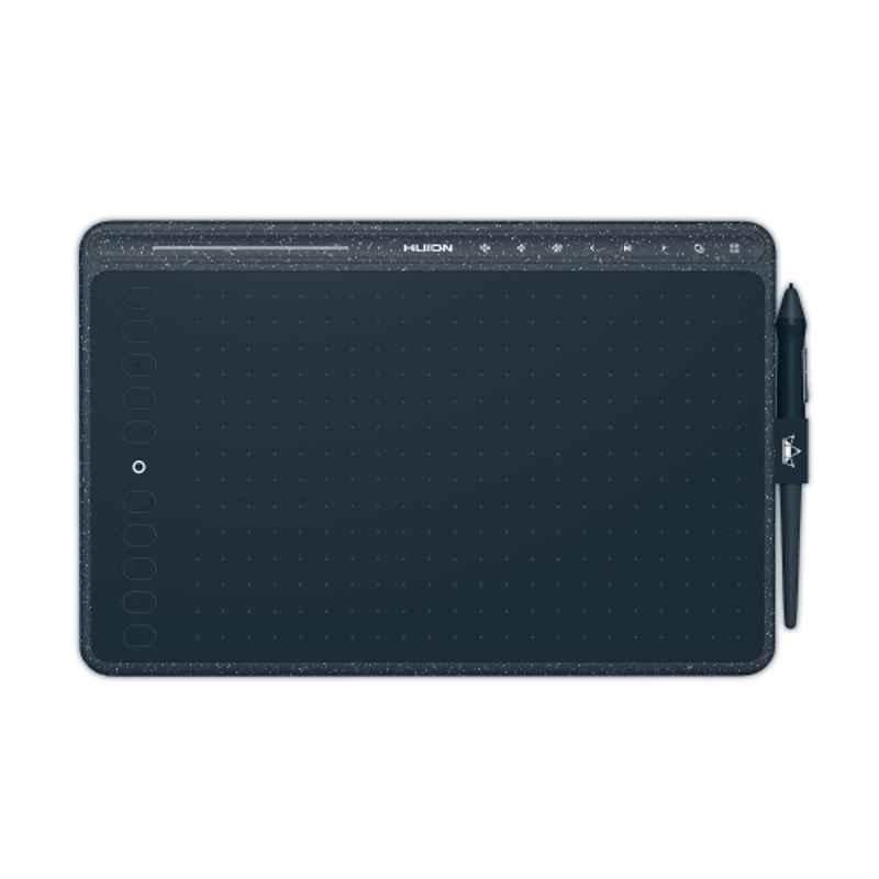 Huion HS611 10x6 inch Blue Digital Graphics Pen Tablet with 8192 Pressure Level, 10 Press & 8 Multimedia Keys