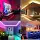 EGK 4m 16 Colour RGB Waterproof LED Strip Light with Adaptor Remote Control, EGKSLRGB5 (Pack of 5)