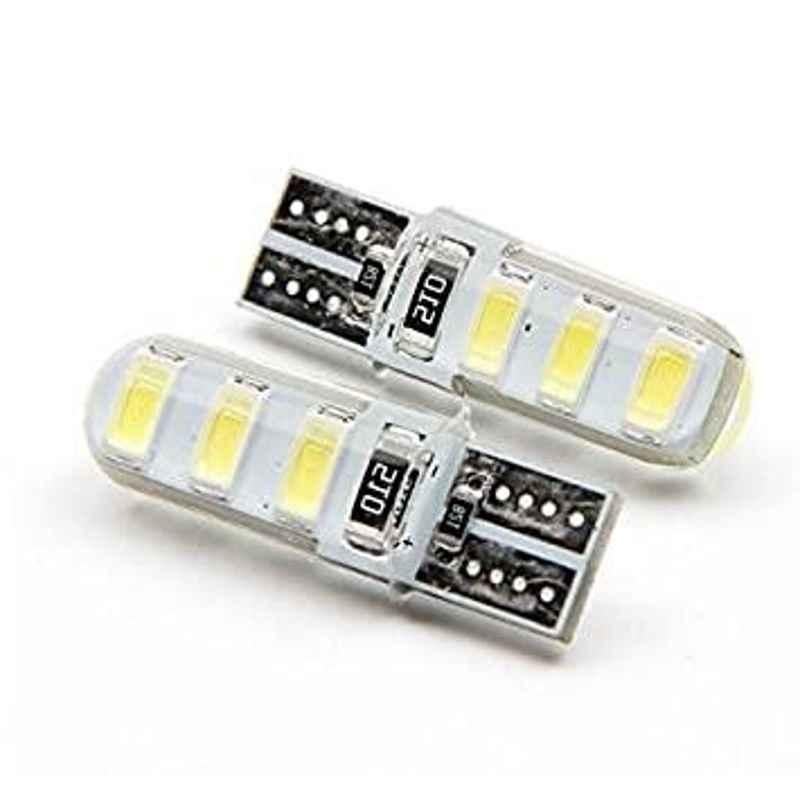 AOW 6 SMD (Blue) Gel LED Parking Bulb Pilot Light/License Plate car Lights For Tata Sumo Spacio (Pair/12V)
