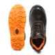 Agarson Passion Steel Toe Black & Orange Work Safety Shoes, Size: 9