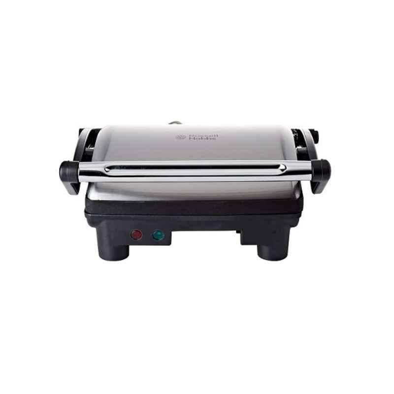 Russell Hobbs 1800W 1.5L Silver Electric Grill with Panini Maker & Griddle, 17888