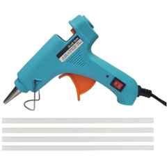 Gunstick 20W Firozi Glue Gun with 4 Pcs Transparent Glue Sticks