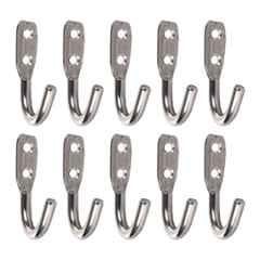 Galaxy Stainless Steel Wall Mount Robe Hook (Pack of 10)