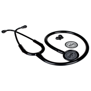 Vkare Ultima 111 Matte Black Edition Adult Stainless Steel Stethoscope, VKB0113