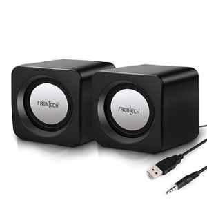 Frontech Premium 1.5W 2.0 Channel Black USB Powered Speaker, SPK-0002BLK