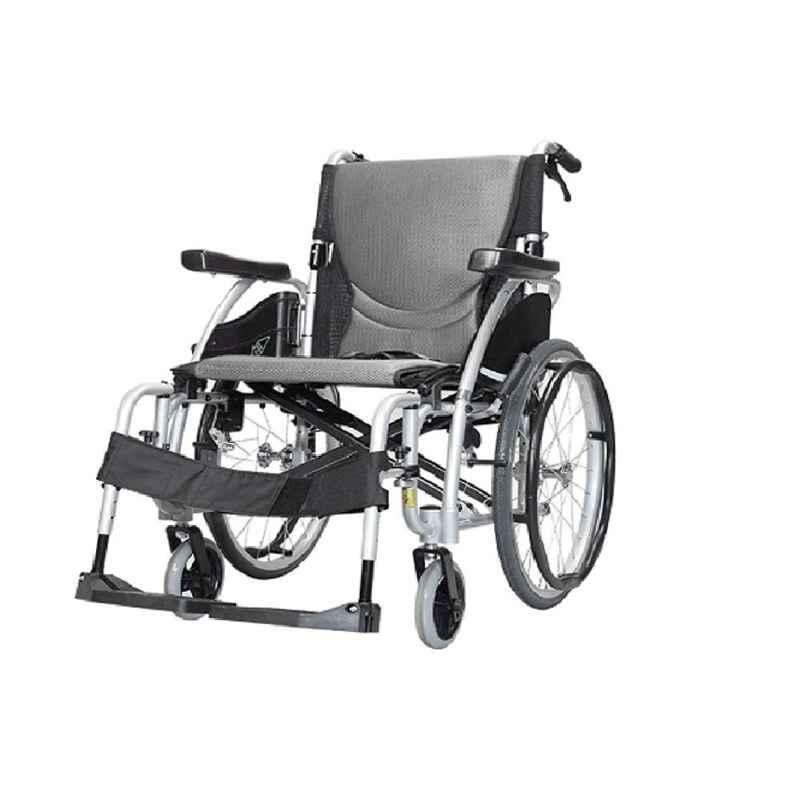 Karma S-Ergo 125 990x680x910mm Pearl Silver Aluminium Foldable Wheelchair