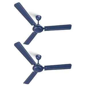 Longway Nexa 50W Blue 3 Blade Ultra High Speed Anti-Dust Decorative Ceiling Fan, Sweep: 1200 mm (Pack of 2)
