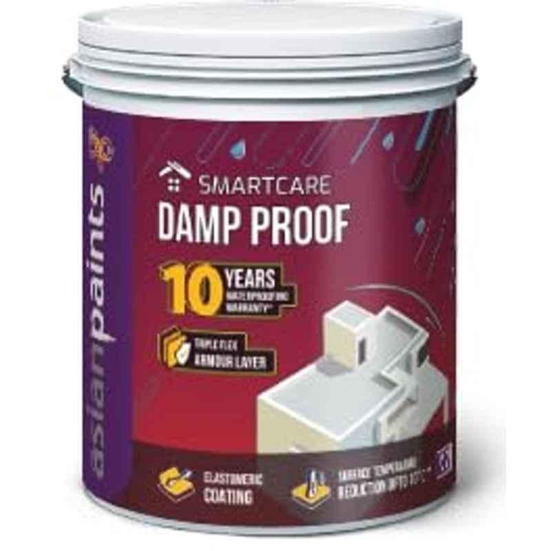 Asian Paint SmartCare 10 Litre White Damp Proof Waterproofing Coating for Damp Protection & Crack Bridging