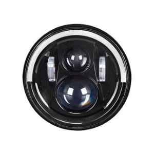 AllExtreme EXHL7IP1 7 inch H4 H13 Halo Ring Angel Eyes High & Low Beam Headlight with DRL
