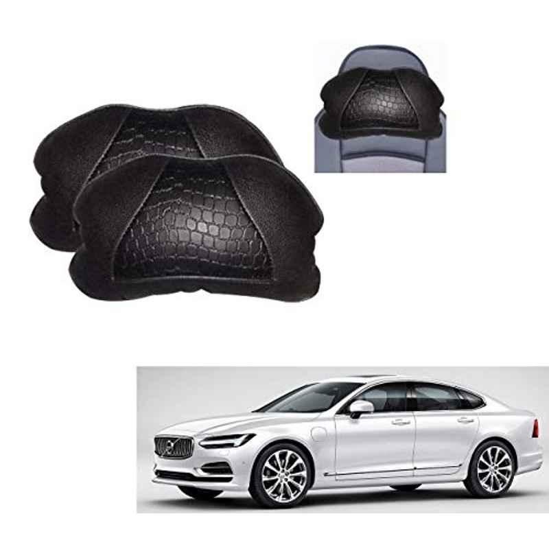 Kozdiko 2 Pcs Black Neck Rest Cushion Pillow Set for Volvo S90