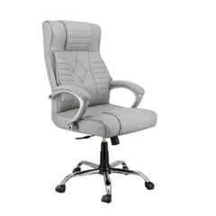 Newturn Galaxy Leather Grey High Back Premium Orthopaedic Office Revolving Chair