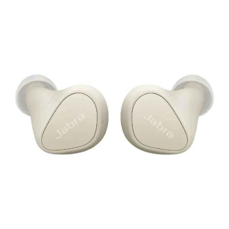 Jabra Elite 4 Beige Bluetooth Wireless Noise Isolation Earbuds