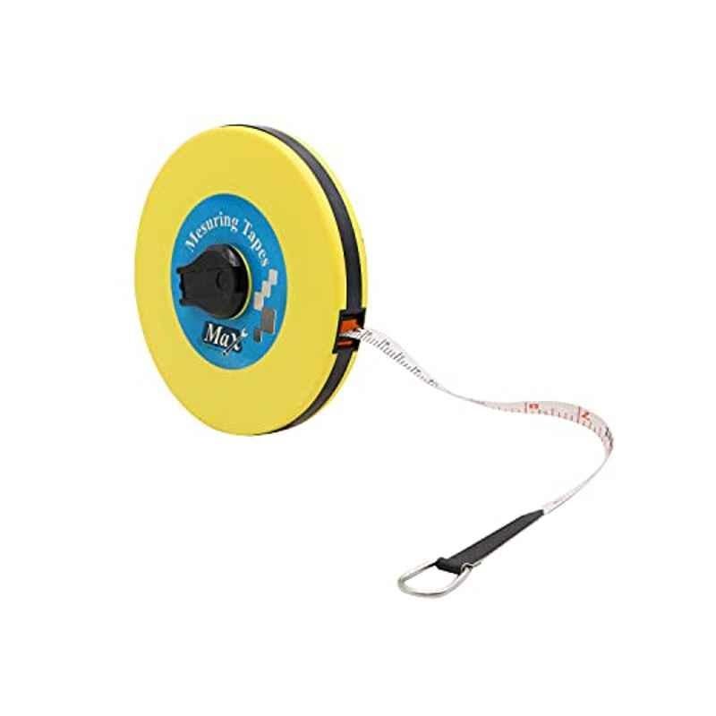 Max Germany 50m Fiber Yellow & Blue Measuring Tape, 314-50