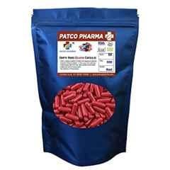 Patco Pharma 600-1000mg Gelatine Red Empty Capsule for Size 00 Capsule (Pack of 500)