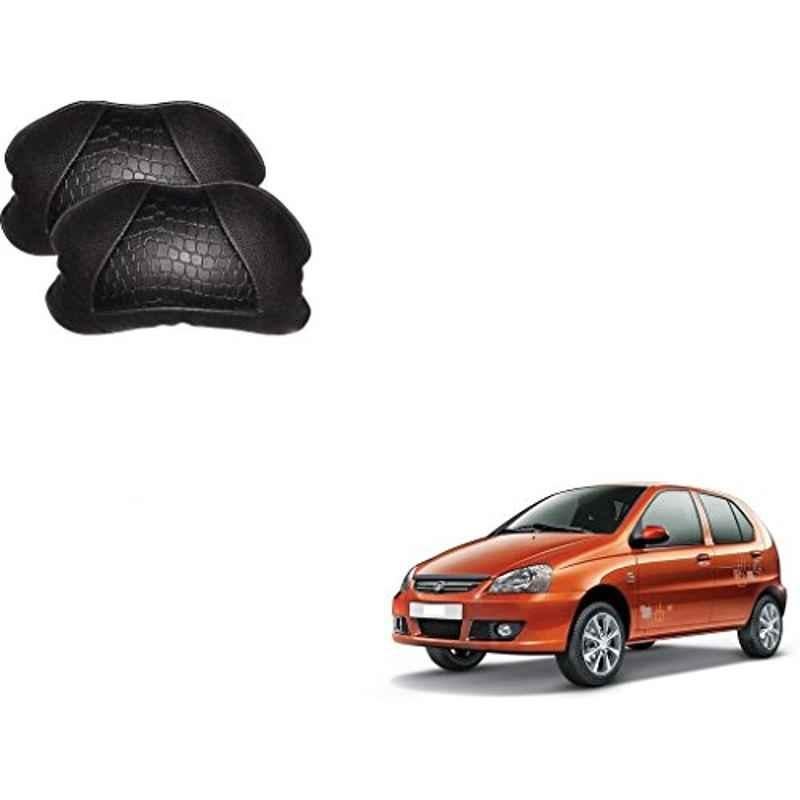 Kozdiko 2 Pcs Memory Foam Black Neck Rest Cushion Pillow Set for Tata Indica