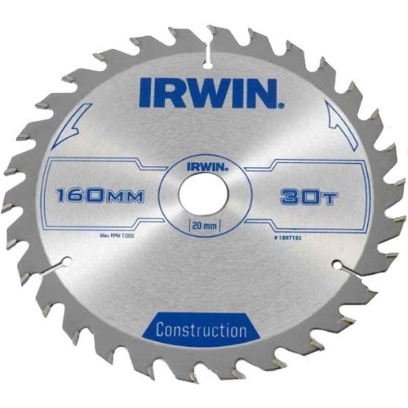 Irwin 160mm Hand-Held Construction Circular Saw Blade, 1907698