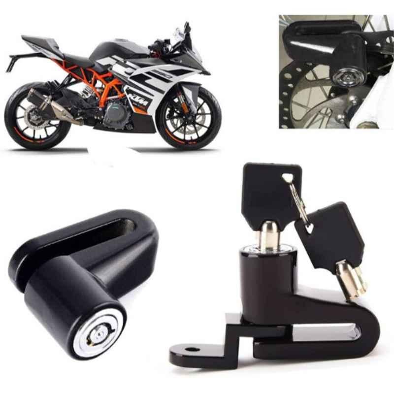 Auto Pearl Steel Black Heavy Duty Anti-Theft Disc Brake Lock for RC 390 BS6, Lock_474