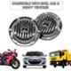 AllExtreme Shon Deluxe Horn Bike & Car Horns Super Loud Sound Air Siren (12V, Black & Silver), (Pack of 2)