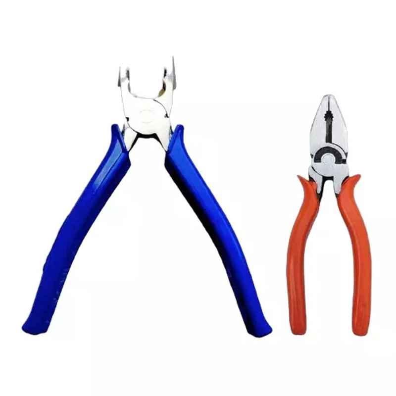 Sky Blue 2 Pcs 7.8 inch Lineman Plier Combo, SBE_PLIER_COMBOS_COMBO_099
