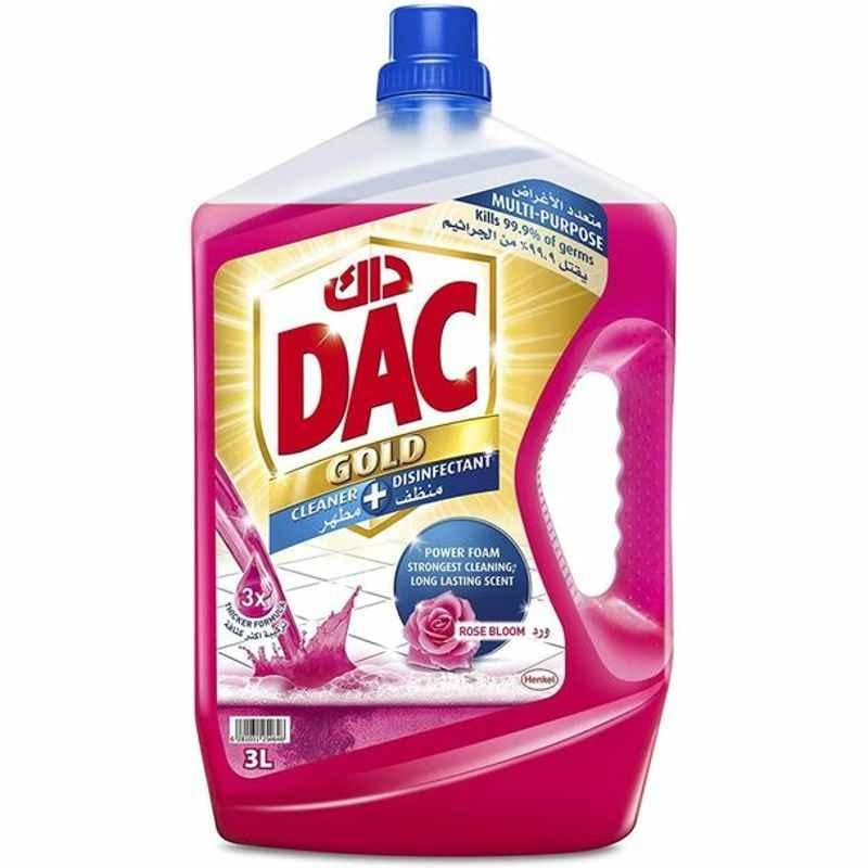 Dac Gold Liquid Disinfectant, Rose, 3 L