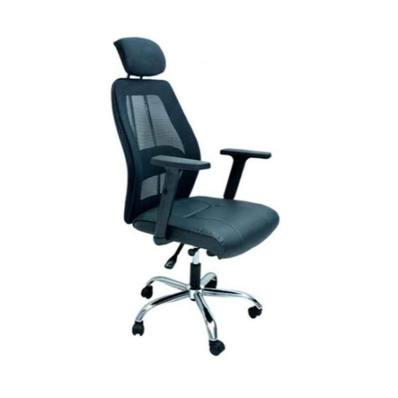 Karnak 12 kg 50x99x50cm Steel & Foam Black High Back with Pillow Memory Top Executive Office Chair, KOC854A53