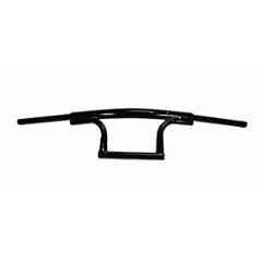 AOW Bike Handle Bar Triple Curved Pipe Handlebar Black for Royal Enfield Classic Chrome