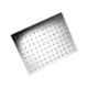 Somany 100x150mm Stainless Steel Chrome Finish Ultra Slim Rectangle Rain Shower, 272220420121
