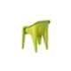 Supreme Futura Contemporary Design Plastic Parrot Green Chair with Arm (Pack of 2)