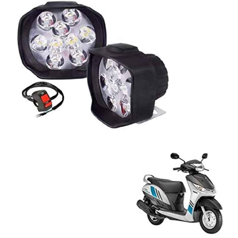Kozdiko 2 Pcs Sheen 9 LED 6000k Cree LED Transformer Bumble Bee Style LED Fog Light Set for Yamaha Alpha