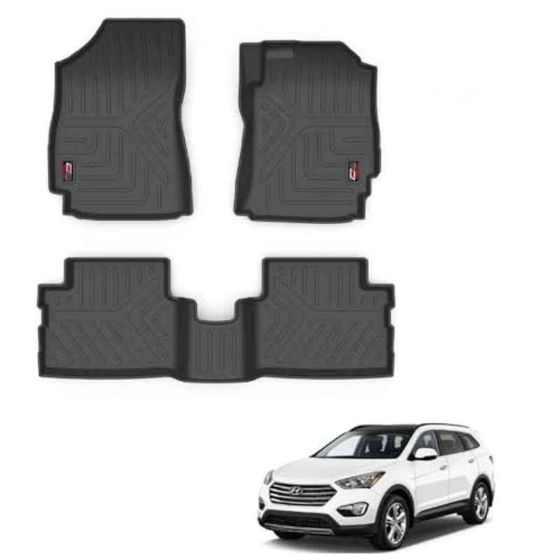 Kozdiko Thermoplastic Polyolefins 3D Life Long Car Floor Mat Set for Hyundai Santafe