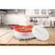 Milton New Marvel 2500 2360ml Inner Steel White Casserole, 500041921394-02327