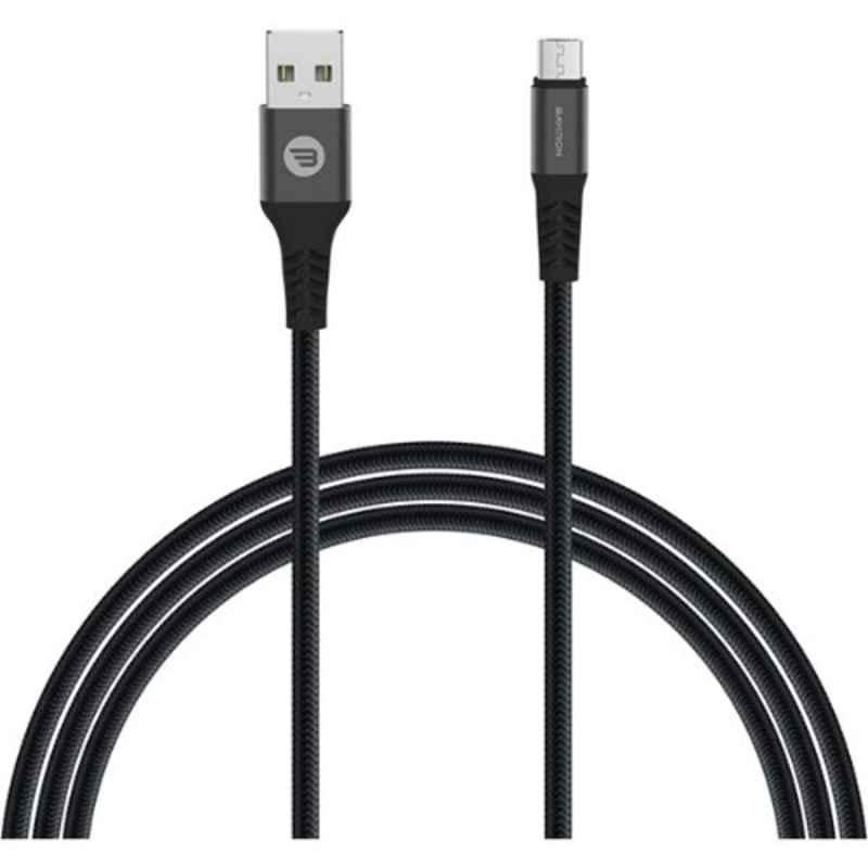 Baykron 1.2m Black USB A to Micro USB Cable, BA-MU-BLK12