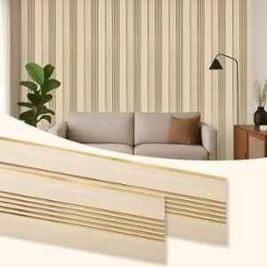 Plantex 40 Sqft 1x8ft 3D Charcoal Wall Panel for Interior Decor, YD-1203 (Pack of 5)