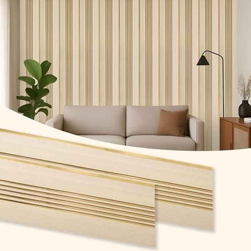 Plantex 40 Sqft 1x8ft 3D Charcoal Wall Panel for Interior Decor, YD-1203 (Pack of 5)